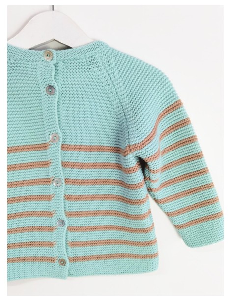 TIENDA Jersey Bolsillo Menta y Camel