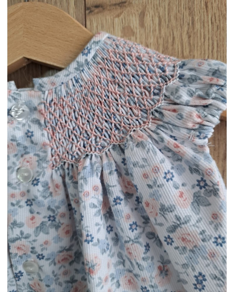 TIENDA Pelele Cuello Smock Flores dBb