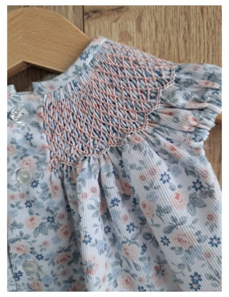 TIENDA Pelele Cuello Smock Flores dBb