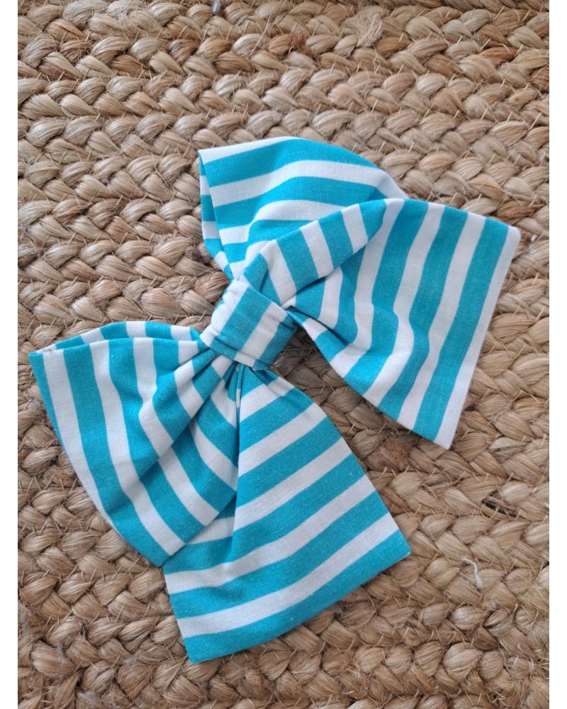 MON PETIT BONBON Y PIO PIO OUTLET DE VERANO Lazo Rayas Turquesa Mon Petit