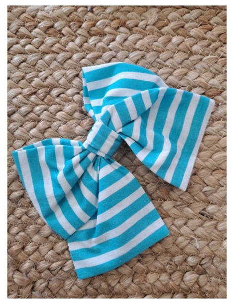 MON PETIT BONBON Y PIO PIO OUTLET DE VERANO Lazo Rayas Turquesa Mon Petit