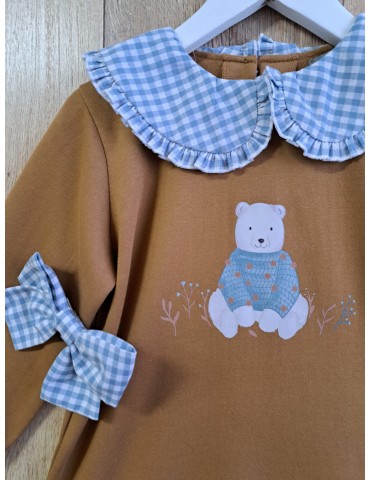 MON PETIT BONBON TIENDA Vestido Felpa Oso Polar Mon Petit