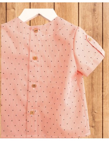 COCOTE OUTLET VERANO Camisa Niño Celeste Estrellas Cocote