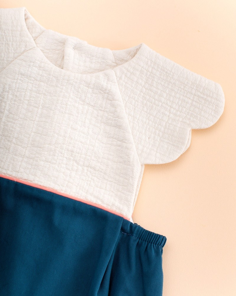 MI CANESÚ OUTLET DE VERANO Ranita Pétalos Cotton Navy Mi Canesú