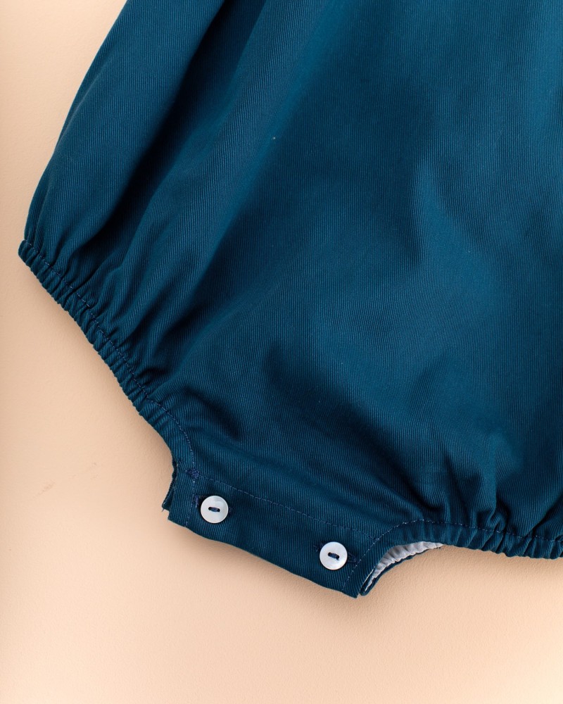 MI CANESÚ OUTLET DE VERANO Ranita Pétalos Cotton Navy Mi Canesú