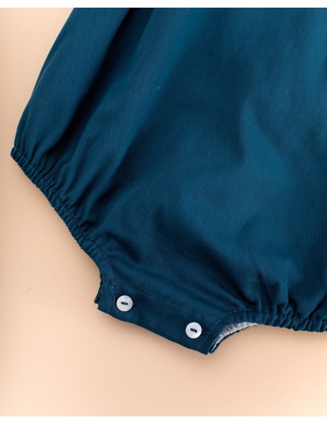 MI CANESÚ OUTLET DE VERANO Ranita Pétalos Cotton Navy Mi Canesú