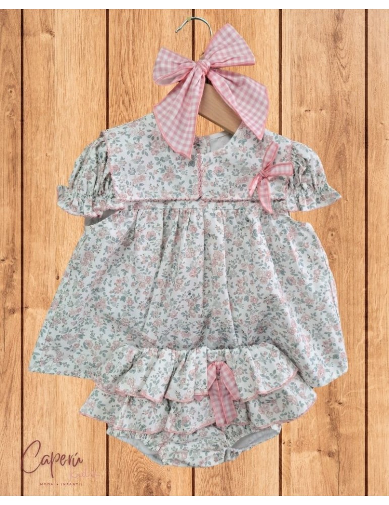 LA MARTINICA NIÑA  Conjunto Blusa Flores Kids and Baby La Martinica