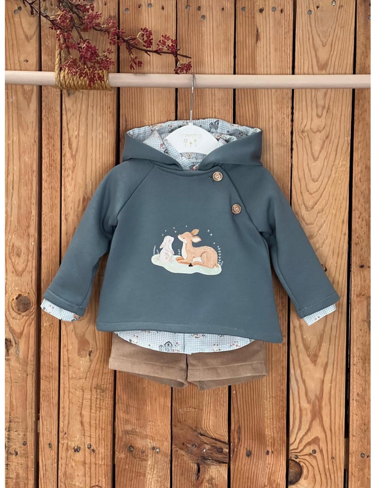 VALENTINA BEBÉS TIENDA Conjunto Niño Bambi Azul Valentina