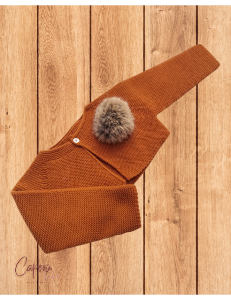 MARKET 5€ 10€ Y 15€ Chaqueta Ocre Pompón Corta