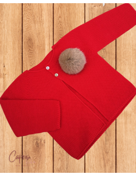 PUNTO BLACK FRIDAY Chaqueta Pompón Rojo Sigar