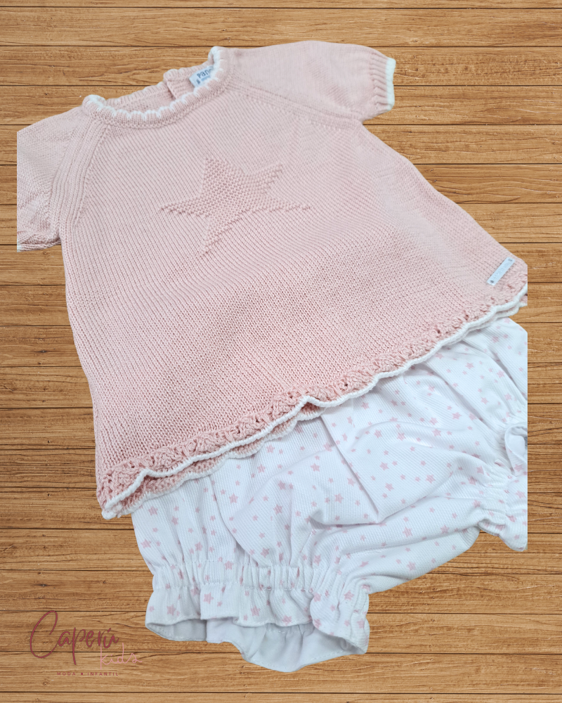 PANGASA TIENDA Conjunto Rosa Estrellitas Pangasa