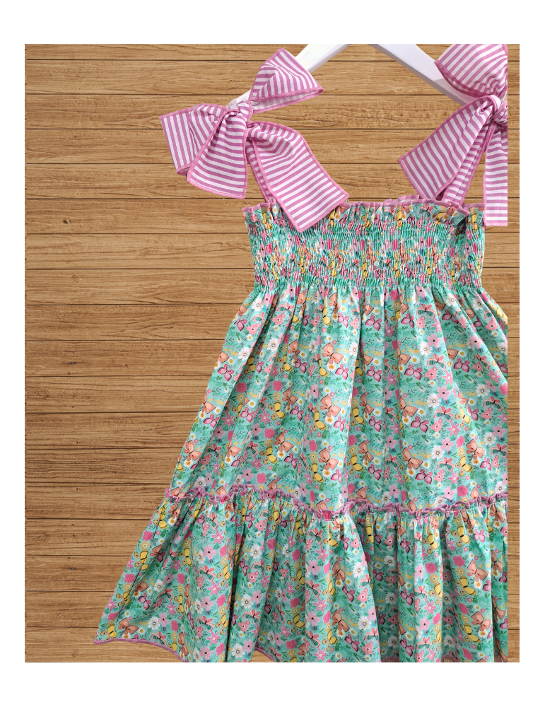 MON PETIT BONBON TIENDA Vestido Engomado Liberty Mariposas Mon Petit