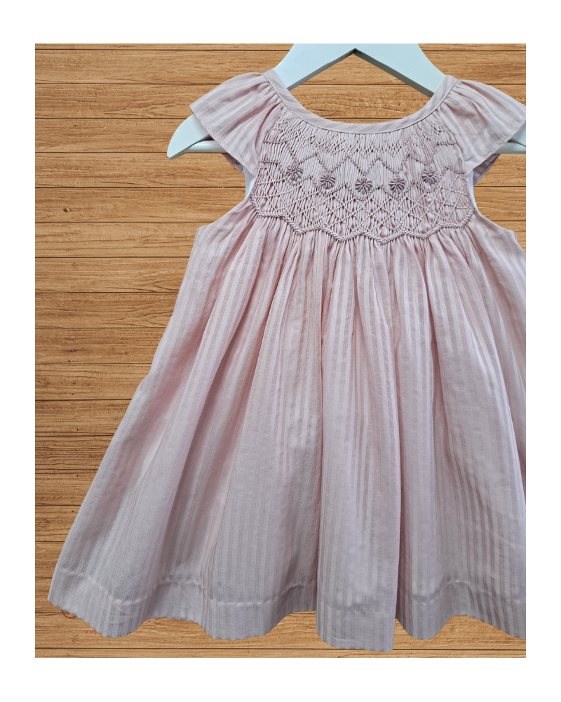 OUTLET DE VERANO Vestido Candela Rosa Nidos Tartaleta
