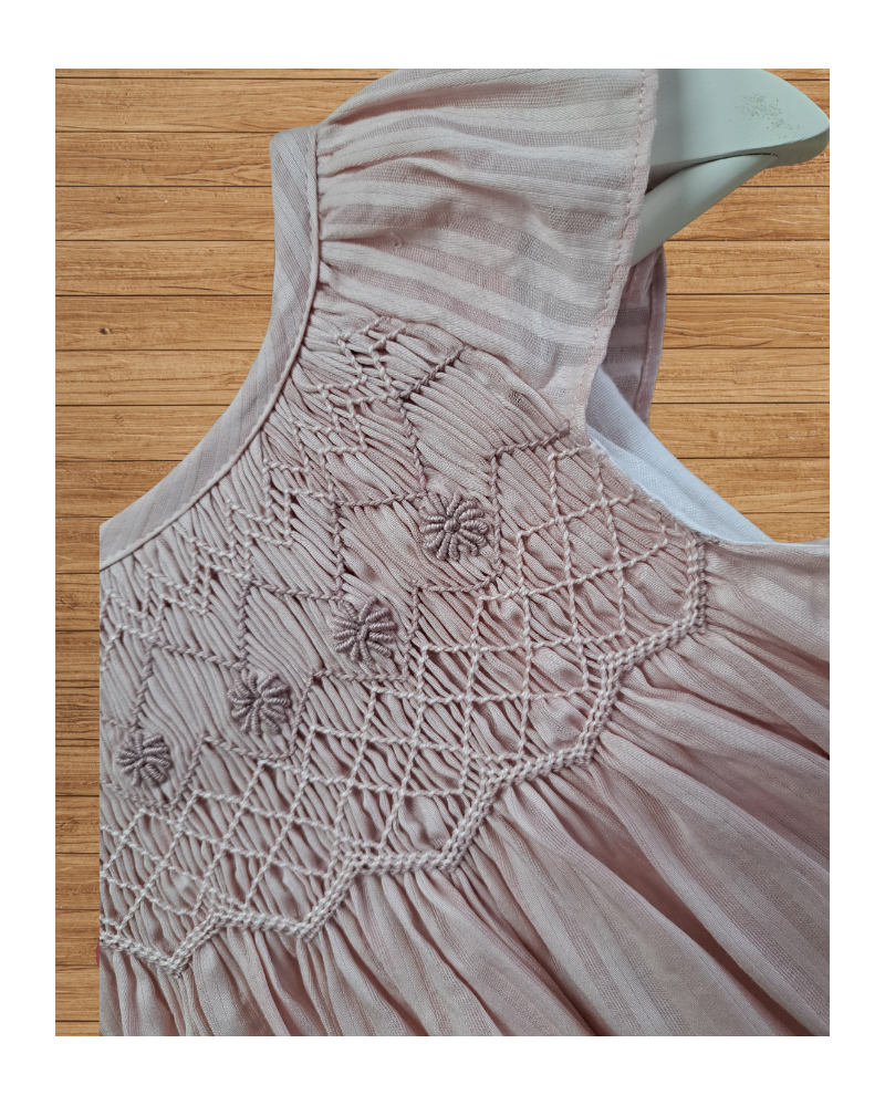 OUTLET DE VERANO Vestido Candela Rosa Nidos Tartaleta