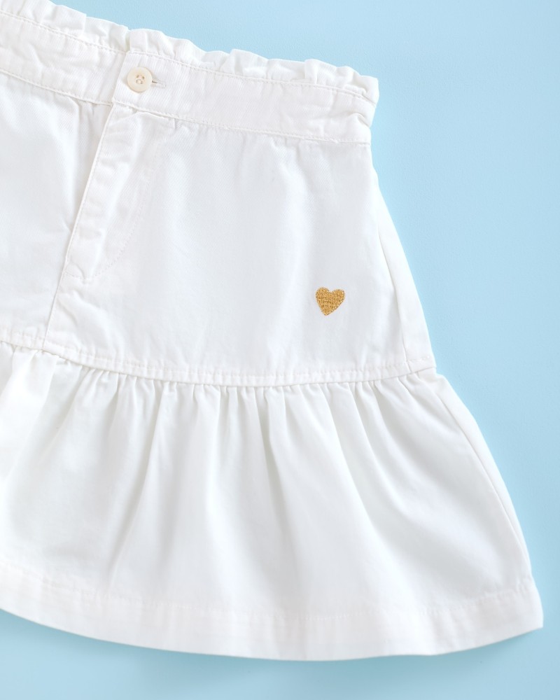 MI CANESÚ OUTLET DE VERANO Minifalda Blanca Corazón Mi Canesú