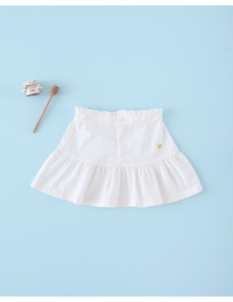 MI CANESÚ OUTLET DE VERANO Minifalda Blanca Corazón Mi Canesú