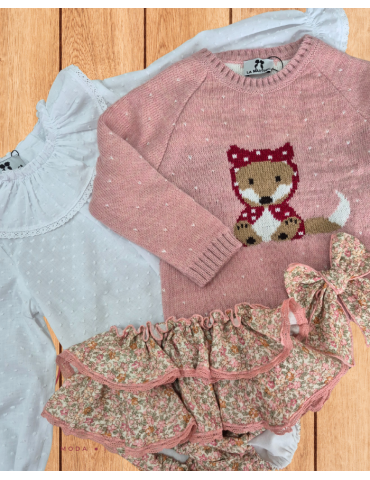 LA MARTINICA TIENDA Conjunto Caperucita Completo Blusa Blanca La Martinica