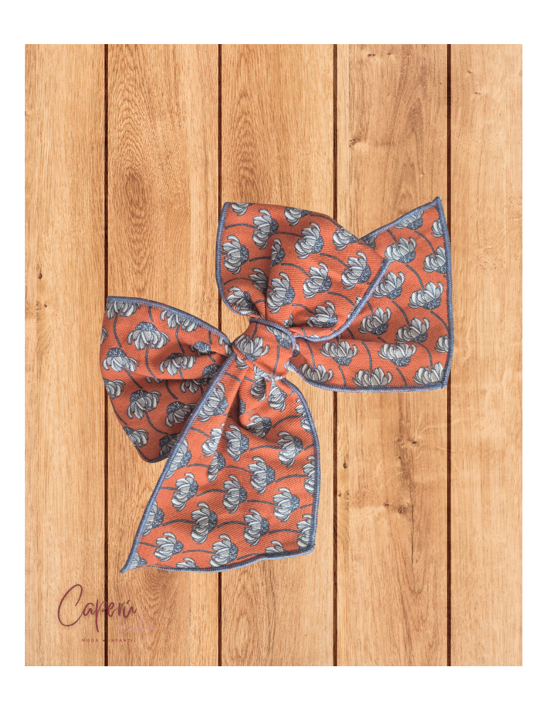 LA MARTINICA TIENDA Lazo Mediano Flores Terracota La Martinica