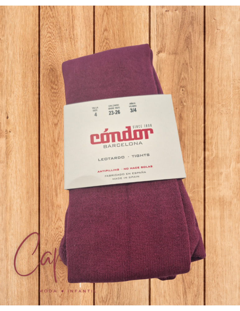 TIENDA Leotardo Liso Granate