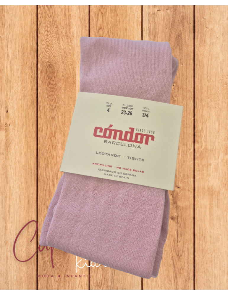 CONDOR Condor Leotardo Liso Rosa Palo Cóndor