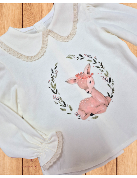 VALENTINA BEBÉS BLACK FRIDAY 2025 Camiseta Ciervo Valentina