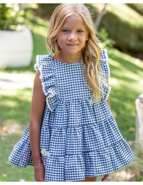 LA MARTINICA TIENDA Jesusito Vichy Azul Frambuesa Boétie Kids