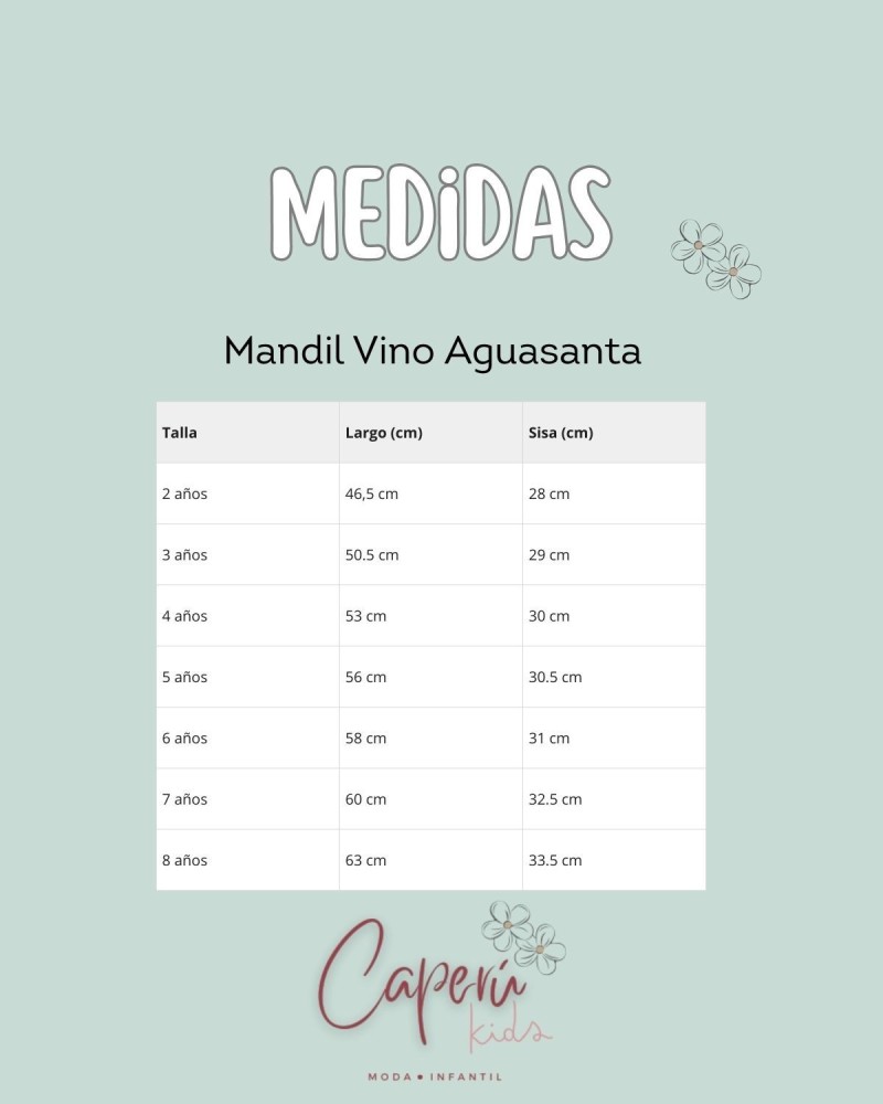 LA MARTINICA TIENDA Mandil Vino Aguasanta Boétie Kids