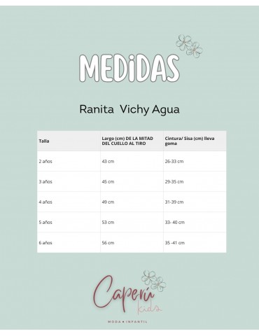 BOÉTIE TIENDA Ranita Vichy Aguasanta Boétie Kids