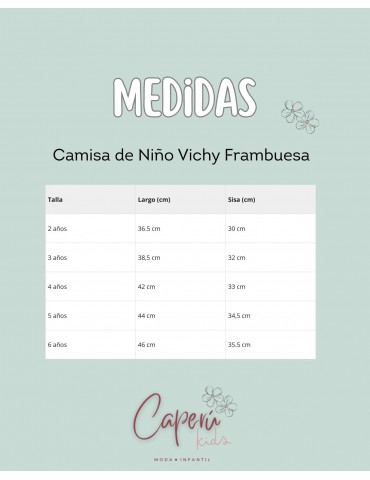 BOÉTIE TIENDA Camisa Niño Vichy Azul Frambuesa Boétie Kids