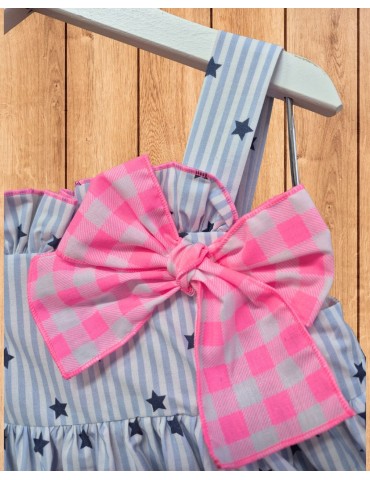 MON PETIT BONBON  TIENDA Jesusito Estrellas Lazo Vichy Flúor Mon Petit