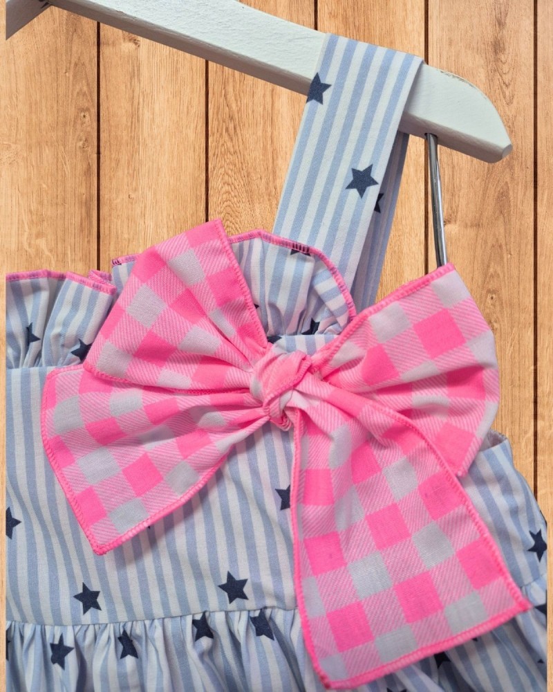 MON PETIT BONBON  TIENDA Jesusito Estrellas Lazo Vichy Flúor Mon Petit
