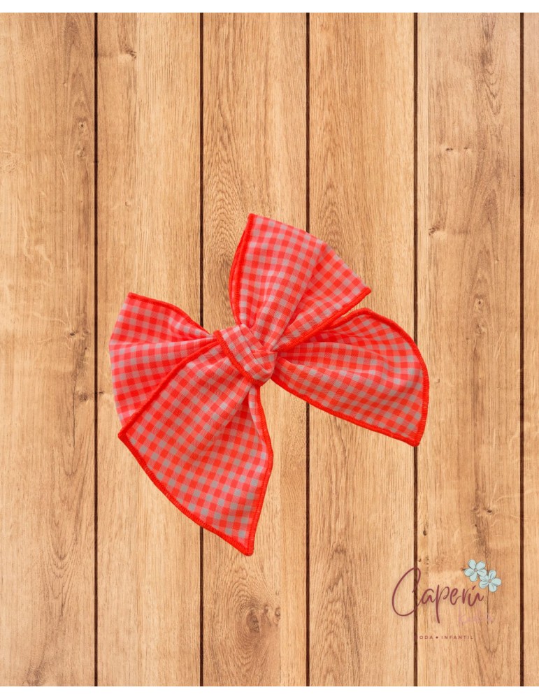 LA MARTINICA TIENDA Lazo Mediano Vichy Flúor Bike La Martinica