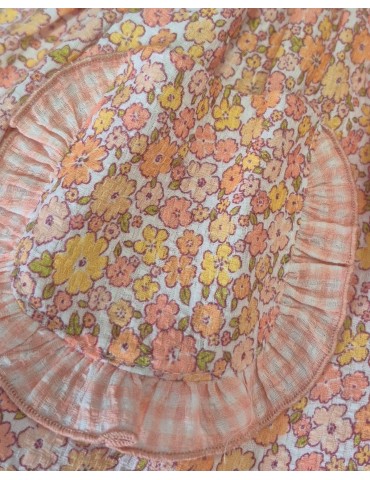 LA MARTINICA TIENDA Vestido Flores Peach La Martinica