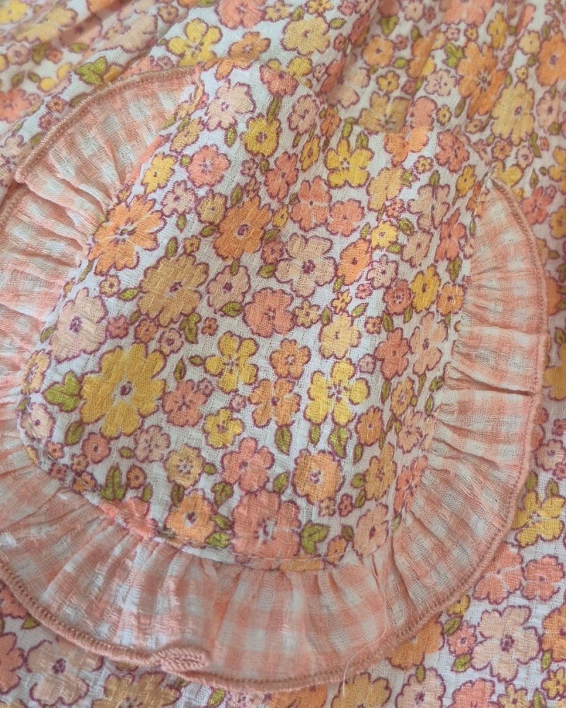 LA MARTINICA TIENDA Vestido Flores Peach La Martinica