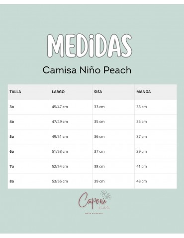 LA MARTINICA TIENDA Camisa Niño Peach La Martinica