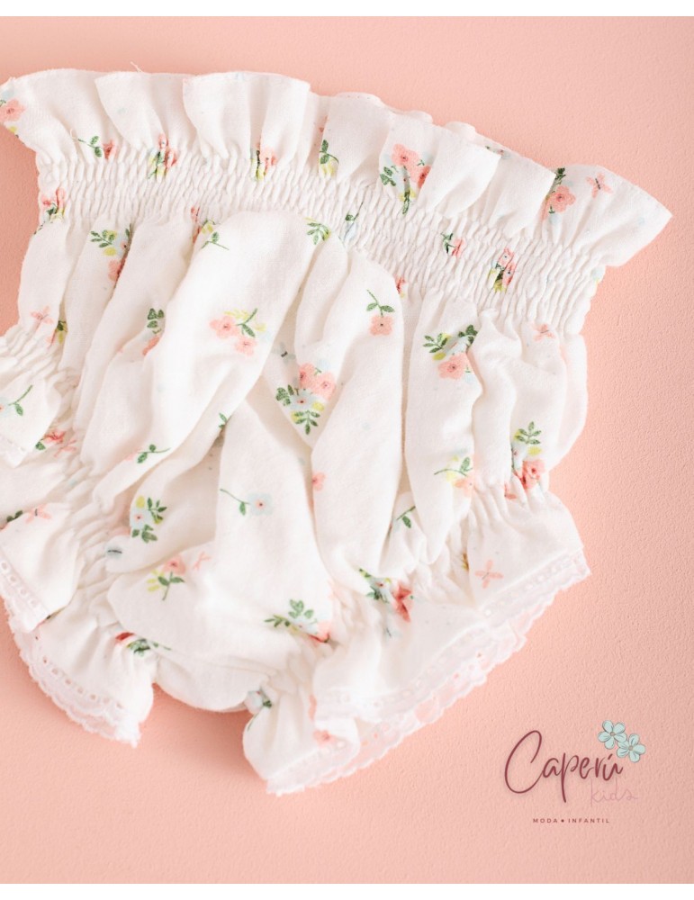 MI CANESÚ TIENDA Culotte Bebé Flor Allegra Mi Canesú
