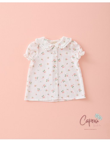 MI CANESÚ TIENDA Camisa Pétalos Flor Allegra Mi Canesú