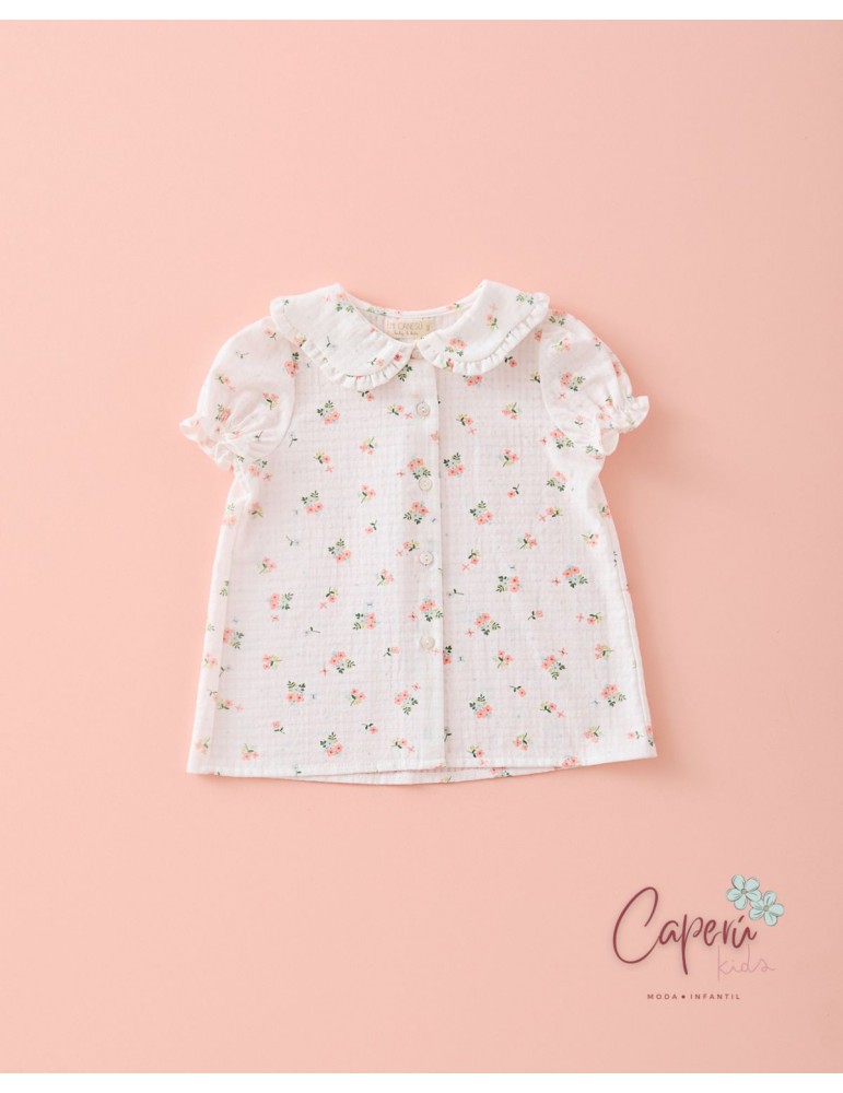 MI CANESÚ TIENDA Camisa Pétalos Flor Allegra Mi Canesú