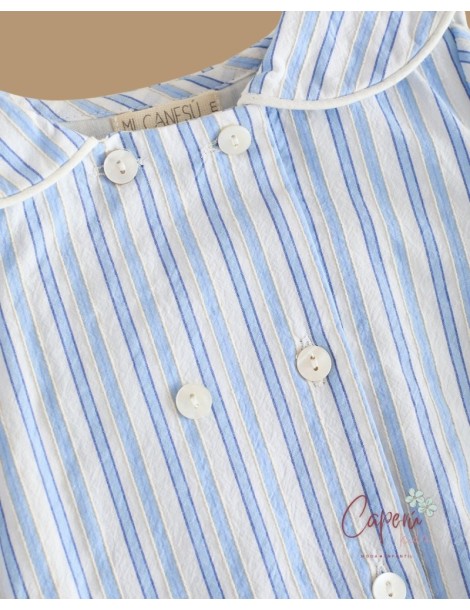 MI CANESÚ TIENDA Ranita Cruzada Rayas Azul Cielo Mi Canesú