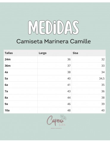 MI CANESÚ TIENDA Camiseta Marinera Camille Mi Canesú