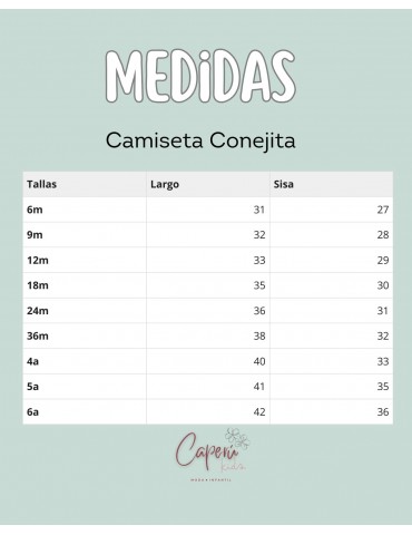 MI CANESÚ TIENDA Camiseta Conejita Mi Canesú