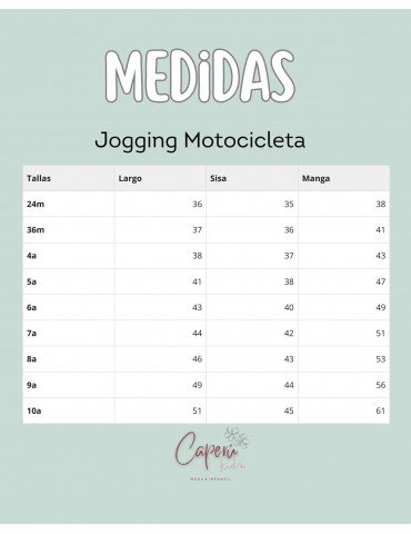 MI CANESÚ TIENDA Jogging Motocicleta Mi Canesú