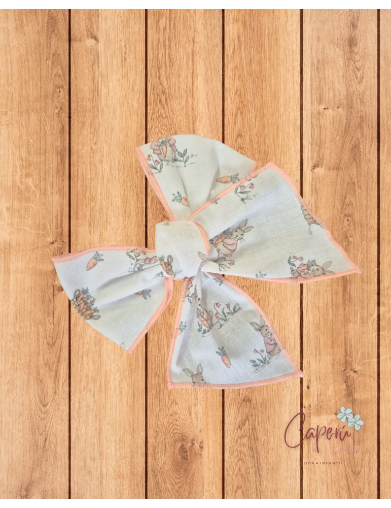 VALENTINA BEBÉS TIENDA Lazo Rabbit Coral Valentina