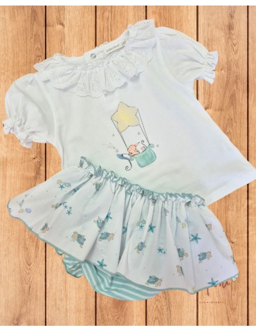 VALENTINA BEBÉS TIENDA Conjunto Water Green Valentina