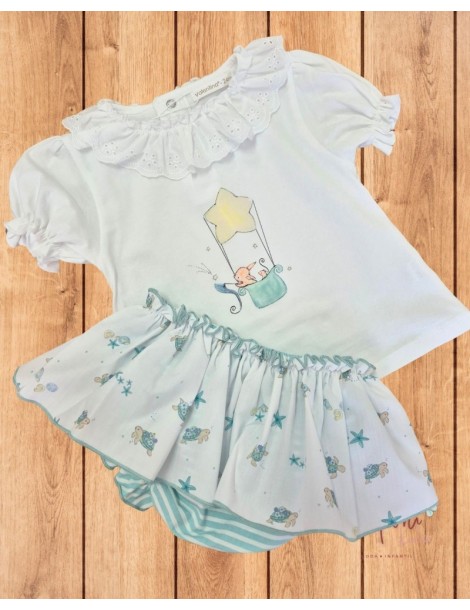 VALENTINA BEBÉS TIENDA Conjunto Water Green Valentina