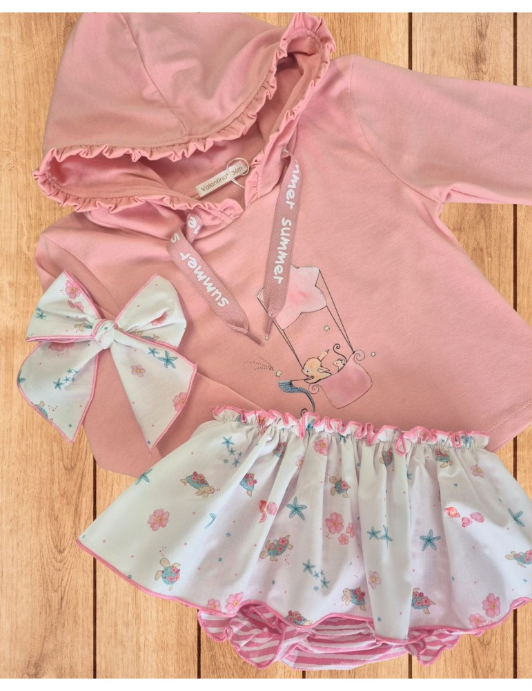 VALENTINA BEBÉS TIENDA Conjunto Sudadera Happy Pink Valentina