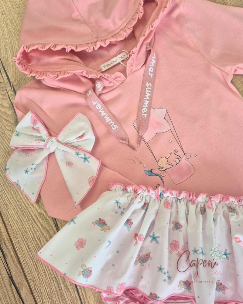 VALENTINA BEBÉS TIENDA Conjunto Sudadera Happy Pink Valentina