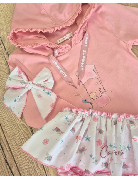 VALENTINA BEBÉS TIENDA Conjunto Sudadera Happy Pink Valentina