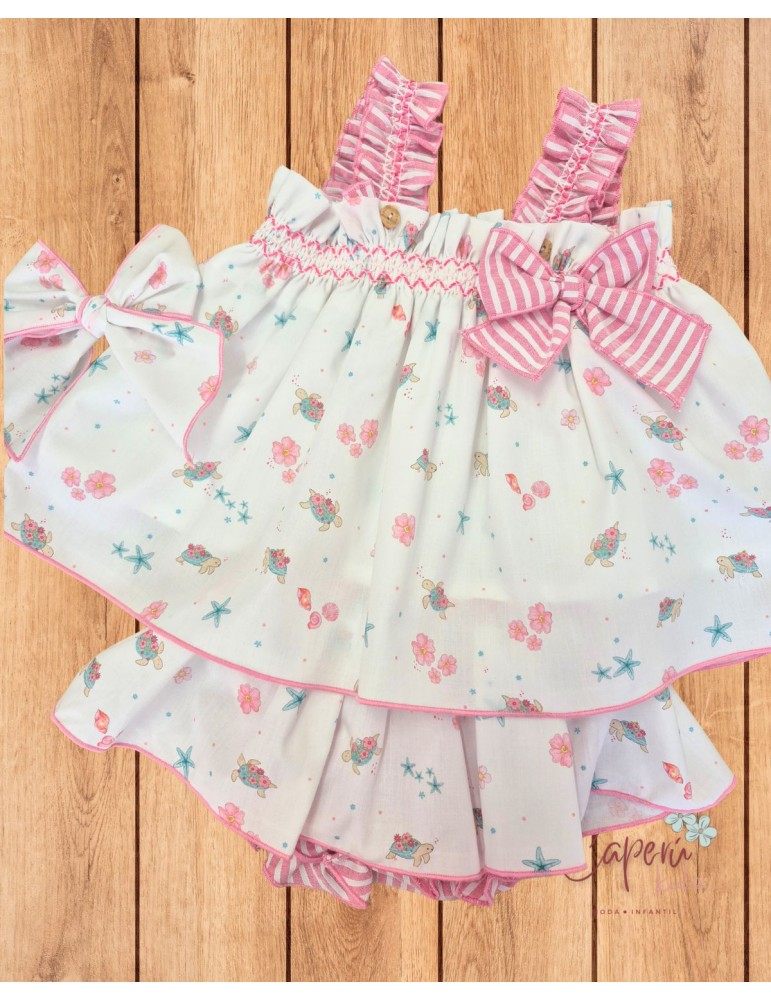 VALENTINA BEBÉS TIENDA Conjunto Blusa Happy Pink Valentina