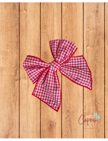 LA MARTINICA TIENDA Lazo Mediano Vichy Rojo Rocío La Martinica